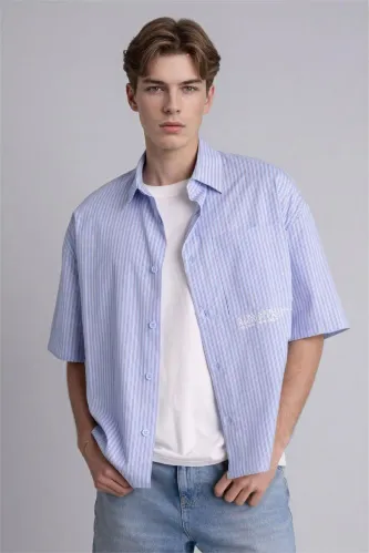 Resim Defacto Erkek T-shirt G4137AX/BE302