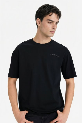 Resim Defacto Erkek T-shirt F8172AX/BK81