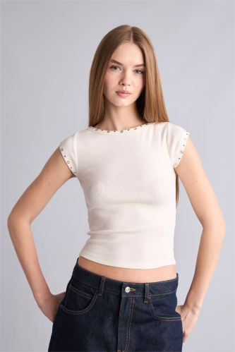 Resim Defacto Kadın  T-shirt H1193AX/WT32