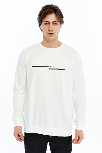 Resim Paul&More Erkek Sweat What Baskı 0 Yaka 2 İp