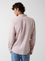 Resim Guess  Erkek  Gömlek M6GH59W1827-F6BX Eco Napa Lınen Solıd Ls Shırt