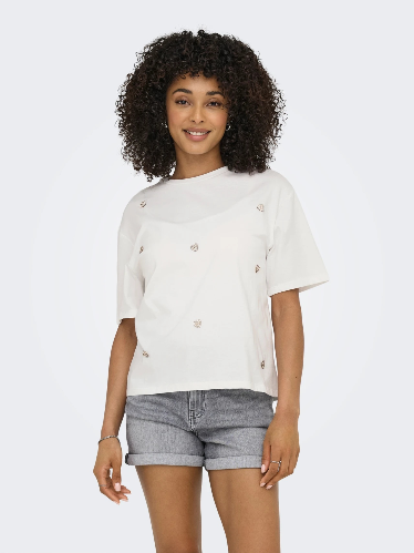 Resim Only Onlvıta S/S Tee Box Jrs Kadın T-shirt 15343769