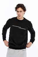 Resim Paul&More Erkek Sweat What Baskı 0 Yaka 2 İp