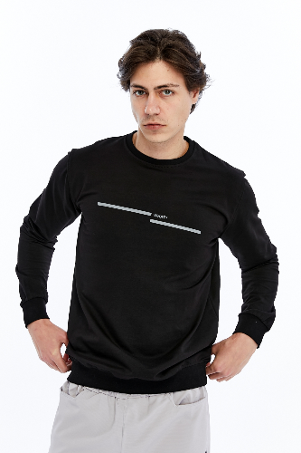 Resim Paul&More Erkek Sweat What Baskı 0 Yaka 2 İp