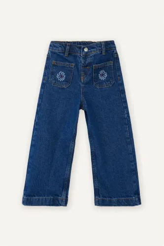 Resim Defacto Kız Bebek Jean Pantolon G8187A5/NM34