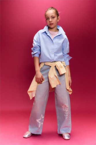 Resim Defacto Kız Çocuk Jean Pantolon H0385A8/NM39