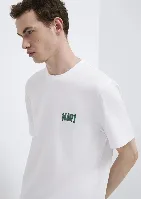Resim Mavi Erkek T-Shirt M0611714-620