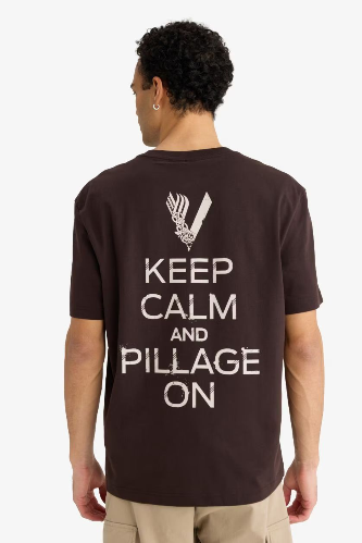 Resim Defacto Erkek T-shirt F9762AX/BN337