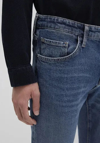 Resim Mavi Erkek Jean Pantolon M001070-90983