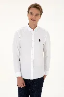 Resim U.S. Polo Assn. Gox025K Erkek Dokuma Gömlek 2225582