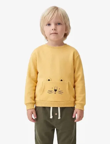 Resim Koton Erkek Bebek Sweat 7WMB10020TK