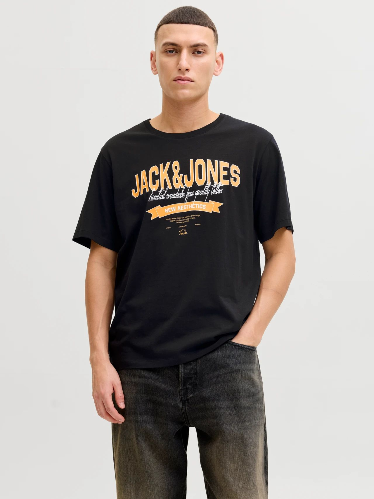 Resim Jack & Jones Jjelogo Tee Ss O-Neck 2 Col Ss26 Sn Erkek T-shirt 12288016