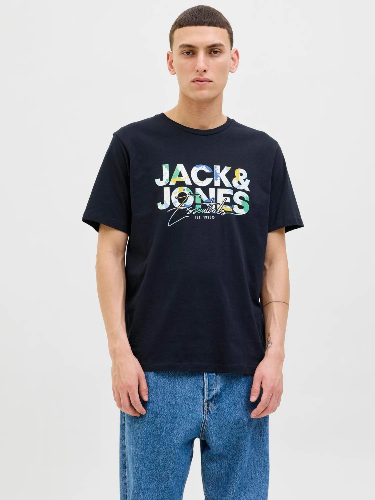Resim Jack & Jones Jjgeplas Tee Ss Crew Neck Ln Erkek T-shirt 12278523