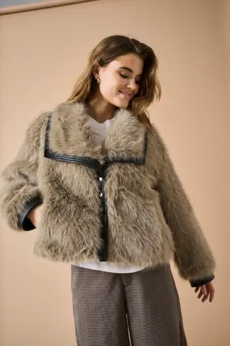 Resim Only Onlpısa Fur Jacket Otw Kadın Mont 15330273