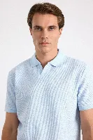 Resim Süvari Polo Yaka V Patlı T-shirt Sts1014000005