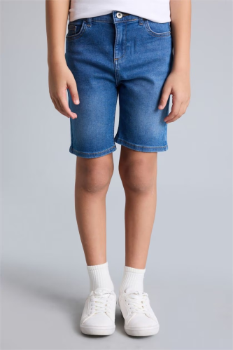 Resim Defacto Erkek Çocuk Kot&Kanvas Şort D7899A8/NM28