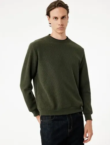 Resim Koton Erkek Sweat 7WAM70008MK