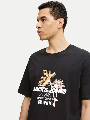 Resim Jack & Jones Jjgradıent Prınt Tee Ss Crew Neck Ln Erkek T-shırt 12288094