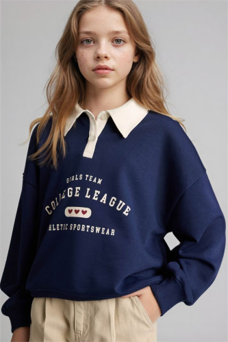 Resim Defacto Kız Çocuk Sweat E6841A8/NV248