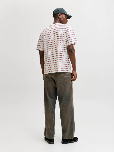 Resim Jack & Jones Jornorrebro Strıpe Tee Ss Cn Erkek T-Shirt 12291021