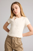 Resim Defacto Kız Çocuk T-shirt H1589A8/ER103