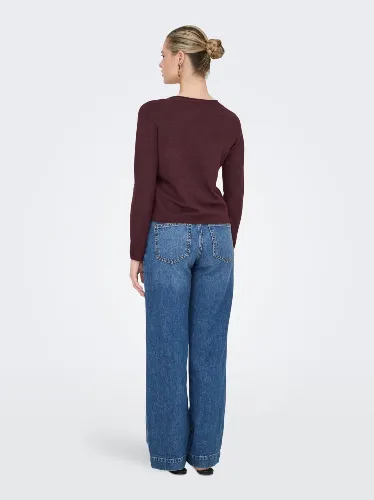 Resim Only Onlloyal Ls V-Neck Pullo Knt Noos Kadın Kazak 15368957
