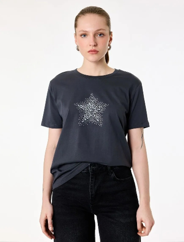 Resim Koton Kadın T-shirt 6SAK50155EK
