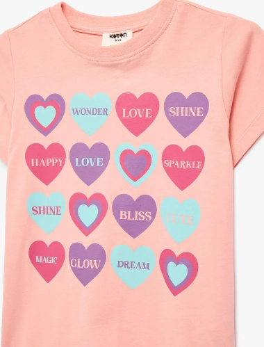 Resim Koton Kız Çocuk T-shirt 6SKG10017AK