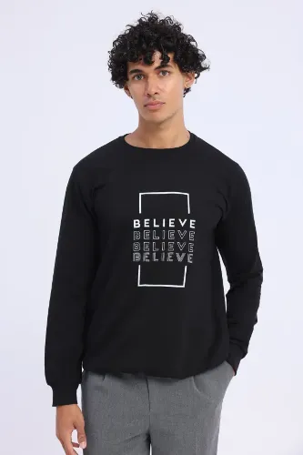 Resim Paul&More O Yaka 2 İp Erkek Sweat 1003 Belıeve