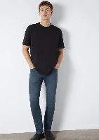 Resim Mavi Erkek T-shirt M0613199-900