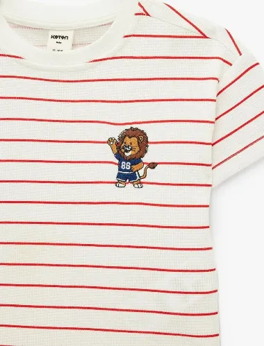 Resim Koton Erkek Bebek T-shirt 6SMB10219TK