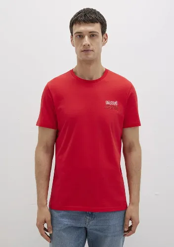 Resim Mavi Baskılı Erkek T-shirt M066841-33099