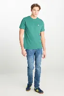 Resim Lee Erkek T-shirt ML60UFQG26 Bisiklet Yaka