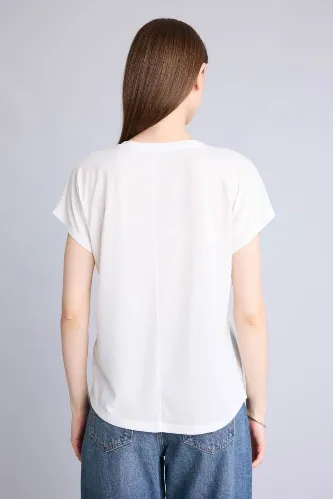 Resim Defacto Kadın T-shirt E5138AX/ER105