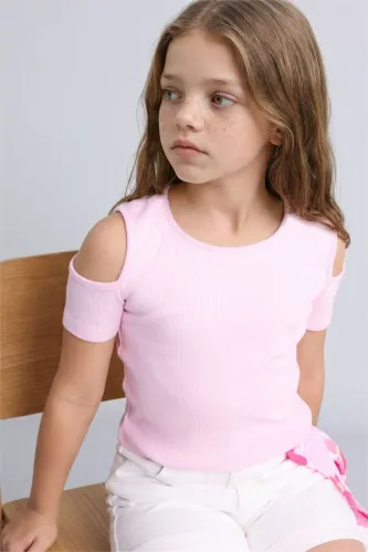 Resim Defacto Kız Çocuk T-shirt H7241A8/PN663