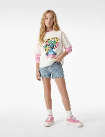 Resim Koton Kız Çocuk T-shirt 6SKG10149AK