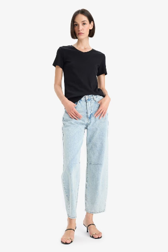 Resim Defacto Kadın T-shirt I1080AZ/BK81