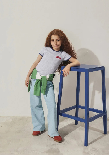 Resim Mavi Lorı Kız Çocuk Jean Pantolon M7010036-84473