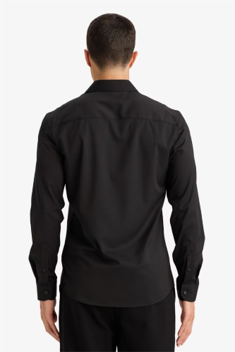 Resim Defacto Erkek  Uzun Kol Gömlek F9884AX/BK81