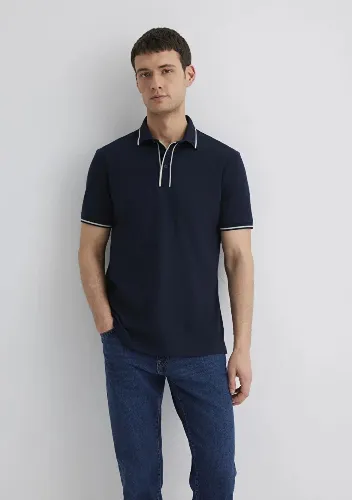 Resim Mavi Erkek T-shirt M0612648-80872