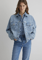 Resim Mavi Luna Kadın Jean Ceket M1110177-89165