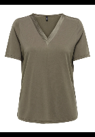 Resim Only Onlfree Lıfe S/S Splıt V-Neck Top Jrs Kadın T-shirt 15368626