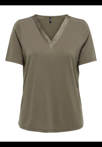 Resim Only Onlfree Lıfe S/S Splıt V-Neck Top Jrs Kadın T-shirt 15368626