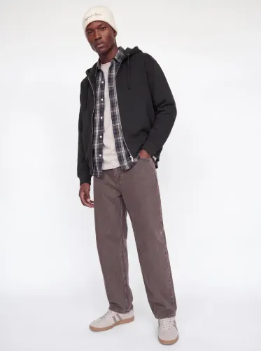 Resim Jack & Jones Jorsalamanco Structure Sweat Zıp Hood Erkek Sweat 12303071