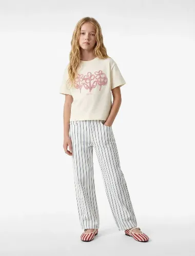 Resim Koton Kız Çocuk T-shirt 6SKG10394AK