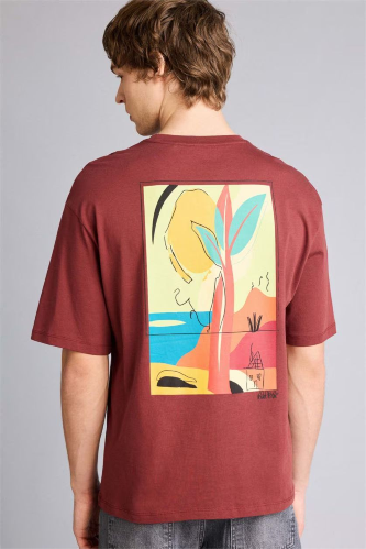 Resim Defacto Erkek T-shirt H2353AX/BR330