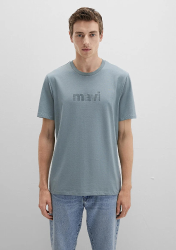 Resim Mavi Erkek T-shirt M0612936-70118