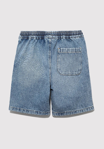 Resim Mavi Erkek Çocuk Kot&Kanvas Şort M6411056-89443