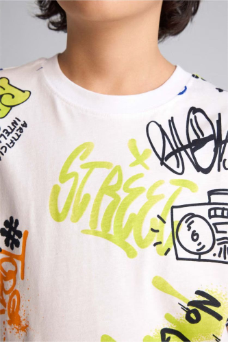 Resim Defacto Erkek Çocuk T-shirt G9725A8/WT34