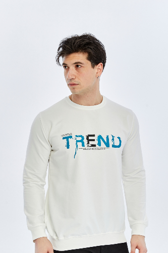 Resim Paul&More Erkek Sweat Trend Baskı 0 Yaka 2 İp